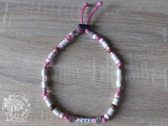 CHIENS _ COLLIER ANTI TIQUE & PUCE / MODELE FIN _ Sur mesure