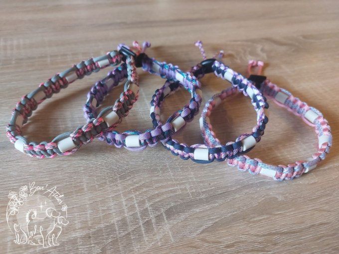 CHIENS _ COLLIER ANTI TIQUE & PUCE / CORDAGE EPAIS _ Sur mesure