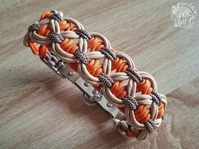 COLLIER SUR MESURE A MARTINGALE ou REGLABLE - Collection "BANDIT" 