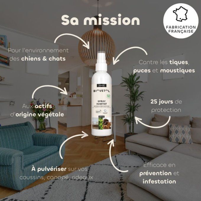 SPRAY HABITAT BIO - CHIENS & CHATS