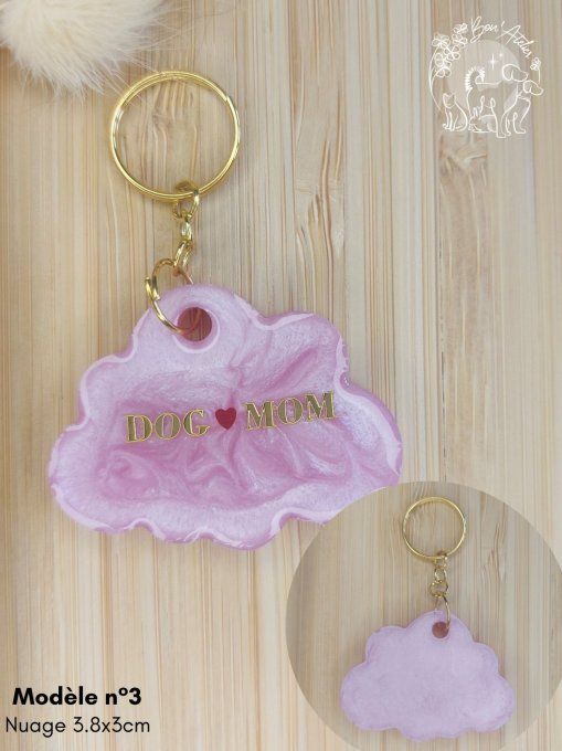 PORTE-CLEF "DOG MOM"
