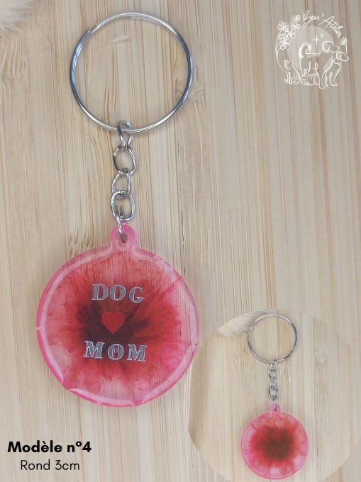 PORTE-CLEF "DOG MOM"