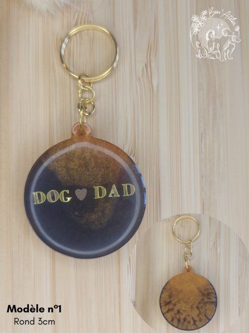 PORTE-CLEF "DOG DAD"