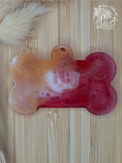 MEDAILLE ou PORTE-CLEFS "OS DE NOEL"