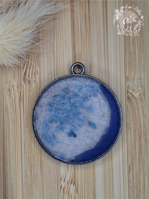 MEDAILLE ou PORTE-CLEFS "CERCLE EN FLEUR_V1"