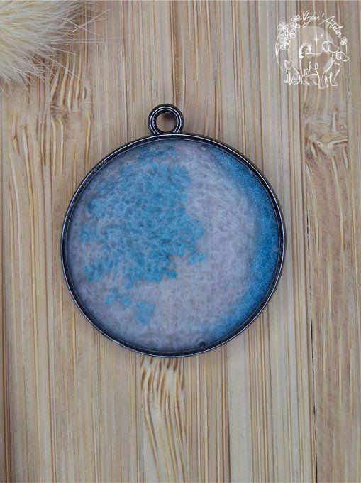 MEDAILLE ou PORTE-CLEFS "CERCLE EN FLEUR_V3"