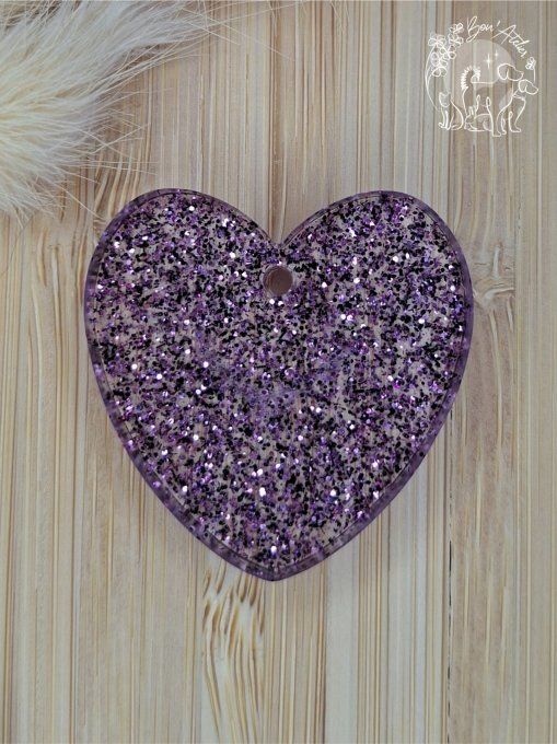 MEDAILLE ou PORTE-CLEFS "COEUR FESTIF"