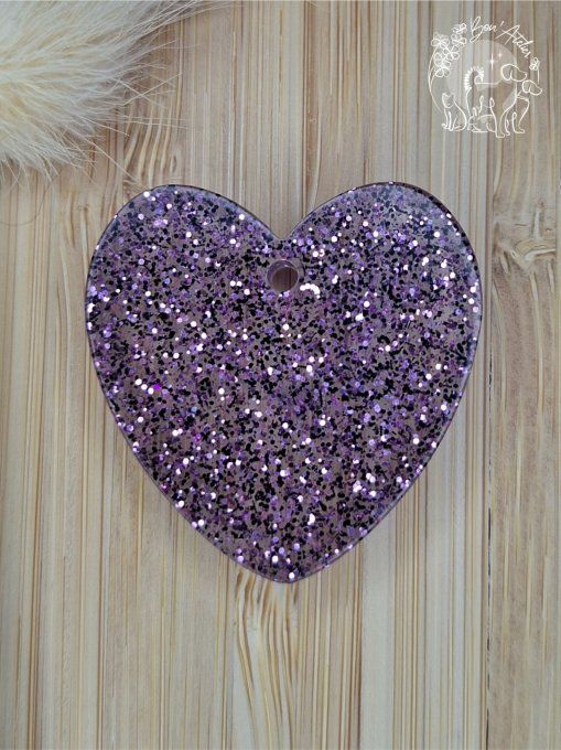 MEDAILLE ou PORTE-CLEFS "COEUR FESTIF"