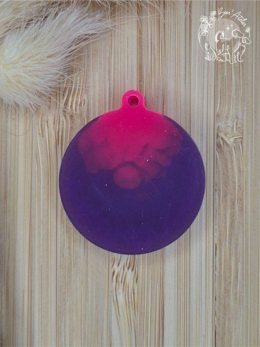 MEDAILLE ou PORTE-CLEFS "CERCLE FLEURI"