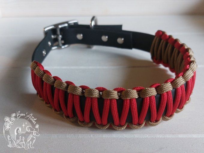 COLLIER "TYSON" en BIOTHANE® + PARACORD