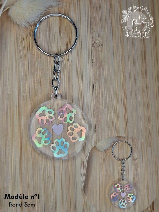 PORTE-CLEF "PATTE DE CHIEN"