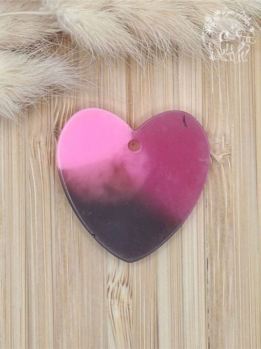 MEDAILLE ou PORTE-CLEFS "COEUR EN PATTE"