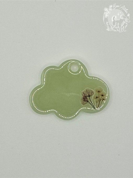 MEDAILLE ou PORTE-CLEFS "NUAGE PRINTANIER"