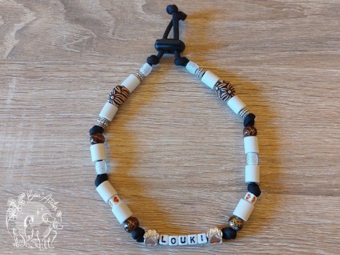 CHIENS _ COLLIER ANTI TIQUE & PUCE / MODELE FIN _ Sur mesure