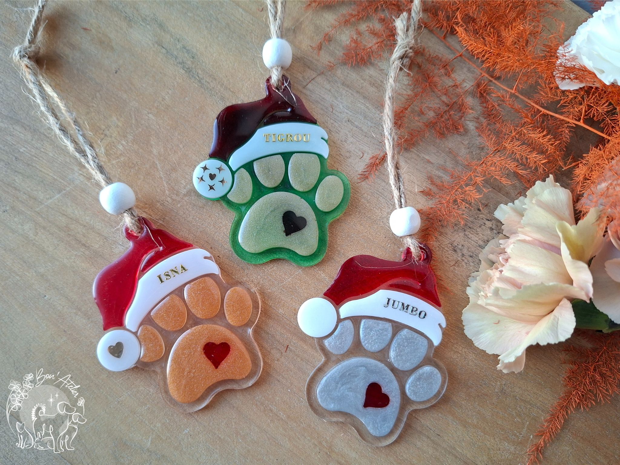 boule de noël personnalisée pour son chien