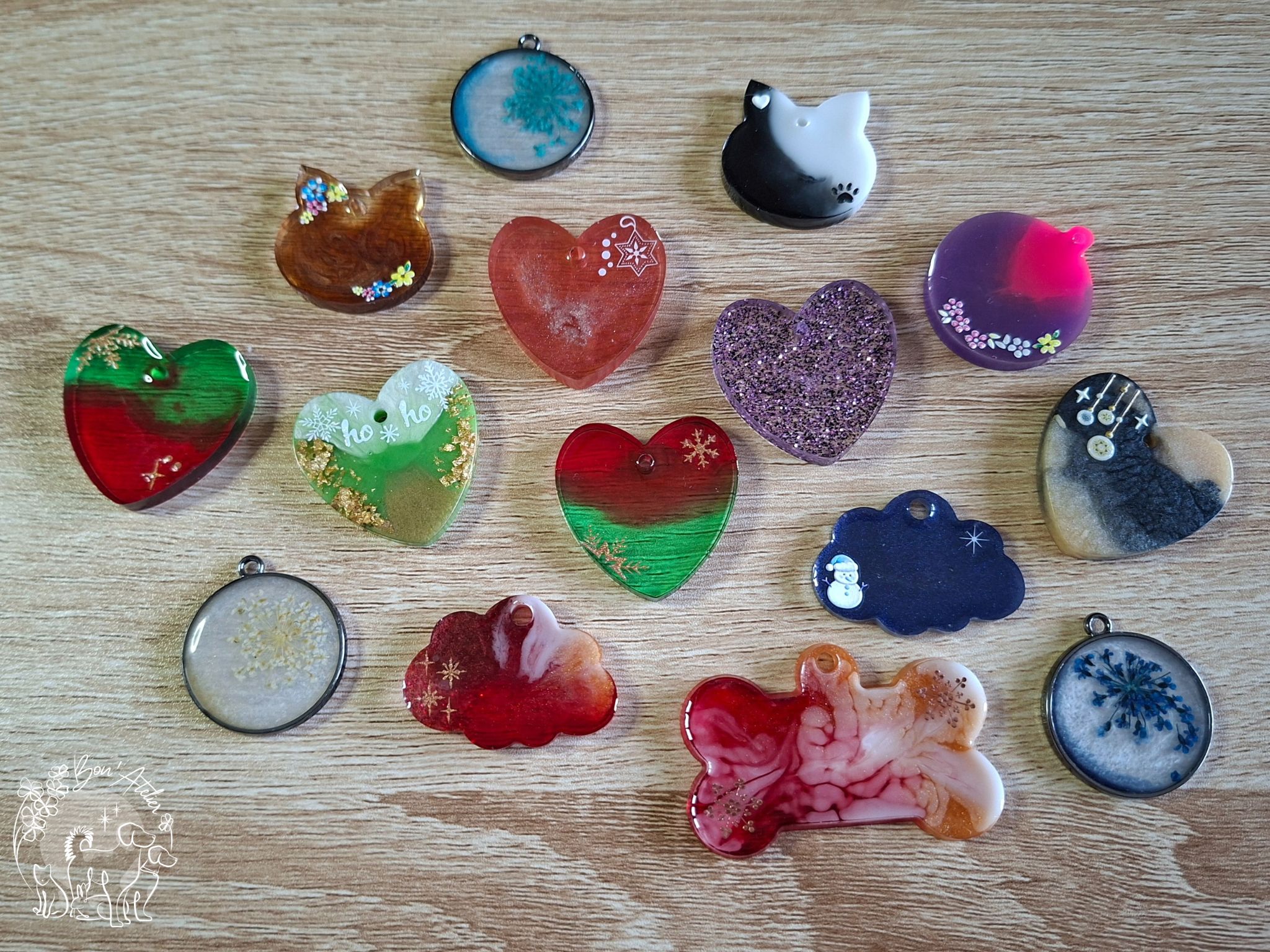 médaille résine époxy pour chiens et chats