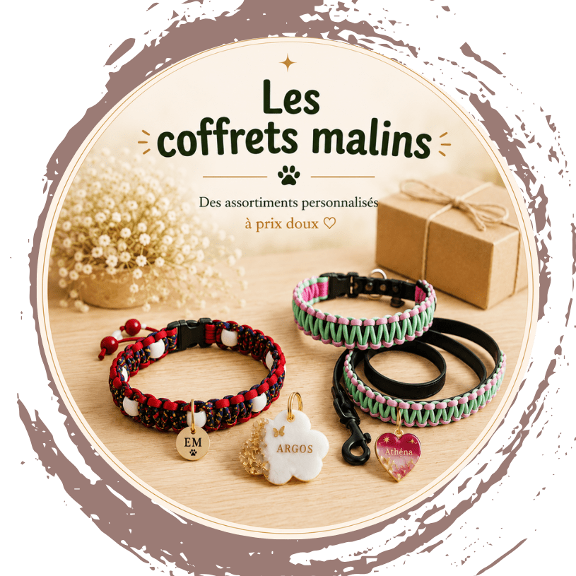 Bon'Atelier, coffret malin, box à personnaliser, box éleveur, box éleveur chien, kit chiot